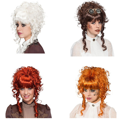 Perücke Barock, Steampunk, Hochsteckfrisur, versch. Farben, für Kostüme, Cosplay