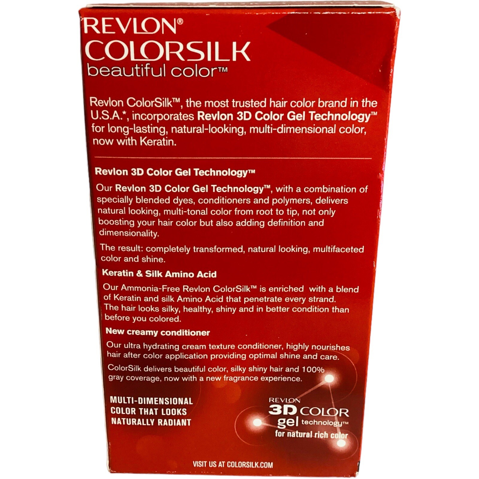 Revlon Colorsilk Beautiful Color #48 Burgundy With Keratin LOT OF 2 Hair Dye NIB