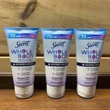 3 Secret Whole Body Deodorant Cream Aluminum-Free 72HR Odor  Sweat Control 3oz