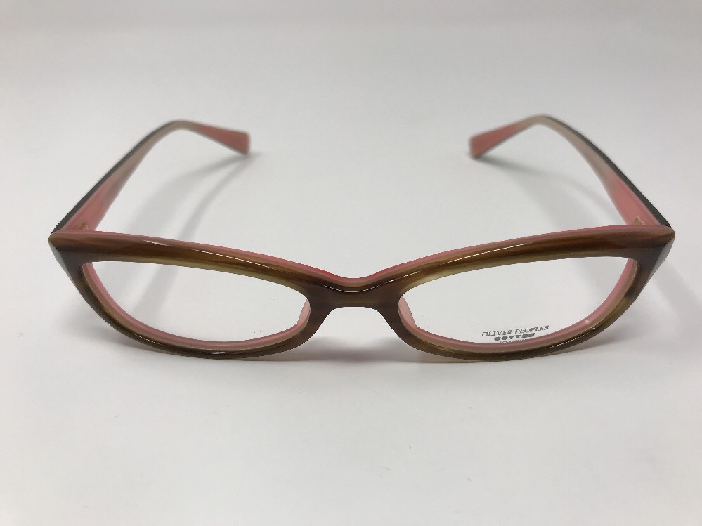 New Oliver Peoples Eyeglasses Marceau Brown/Pink Frame 51-18-138mm