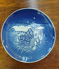 ROYAL COPENHAGEN BING&GRONDAHL PIATTO DI NATALE 1982 ORIGINALE PORCELLANA PRIMA 