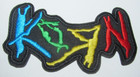 KORN IRON ON PATCH Black Blue Green Yellow Red Embroidered Rock n Roll — photo 1