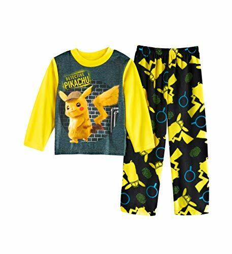 Pokemon Jungen Detektiv Pikachu Fleece Pyjama Set, Größe 4 - Bild 1 von 1