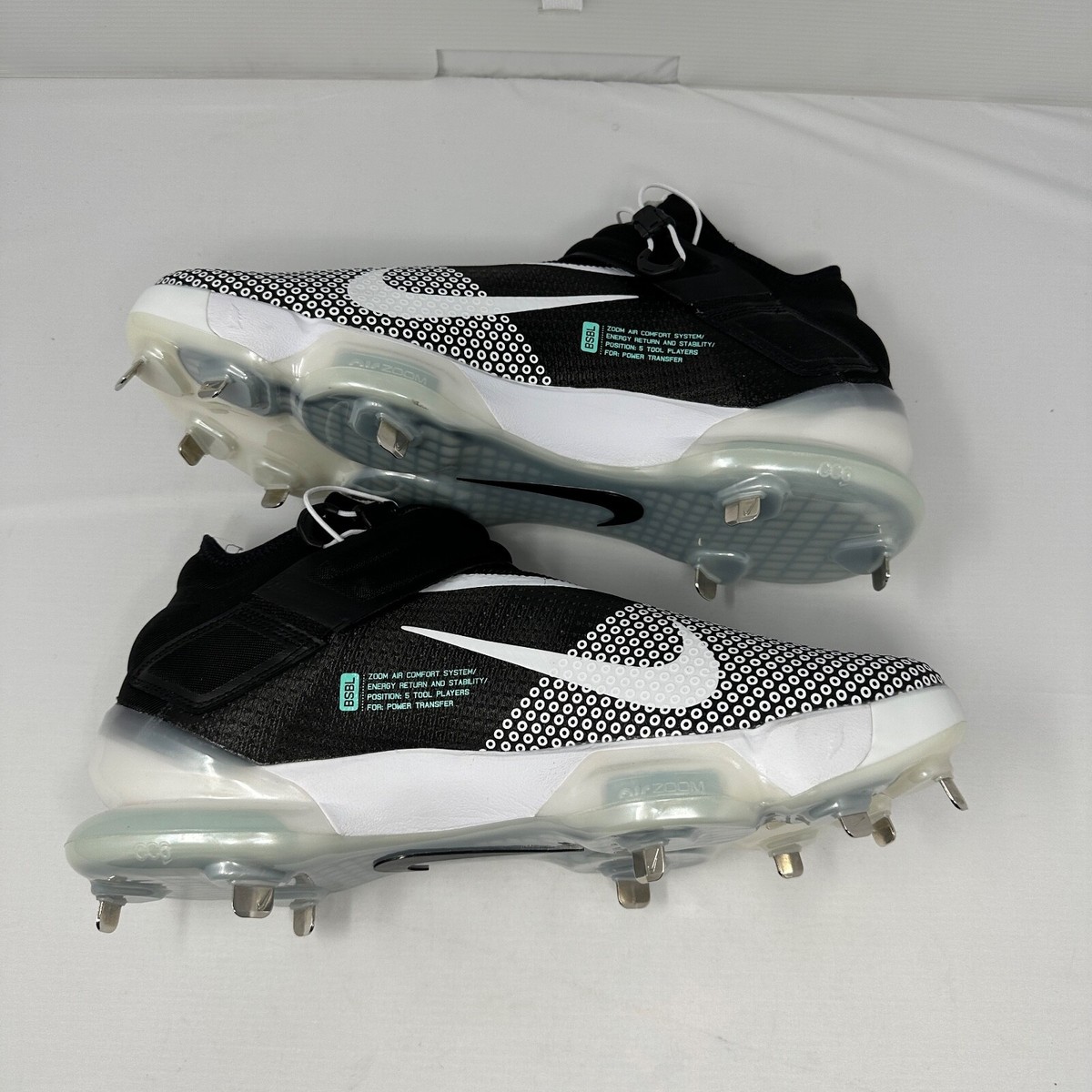 Nike Force Zoom Mike Trout 7 Baseball Cleats White Black Size 14 New Without Tag Nike Force Zoom Mike Trout 7 Men main image 2