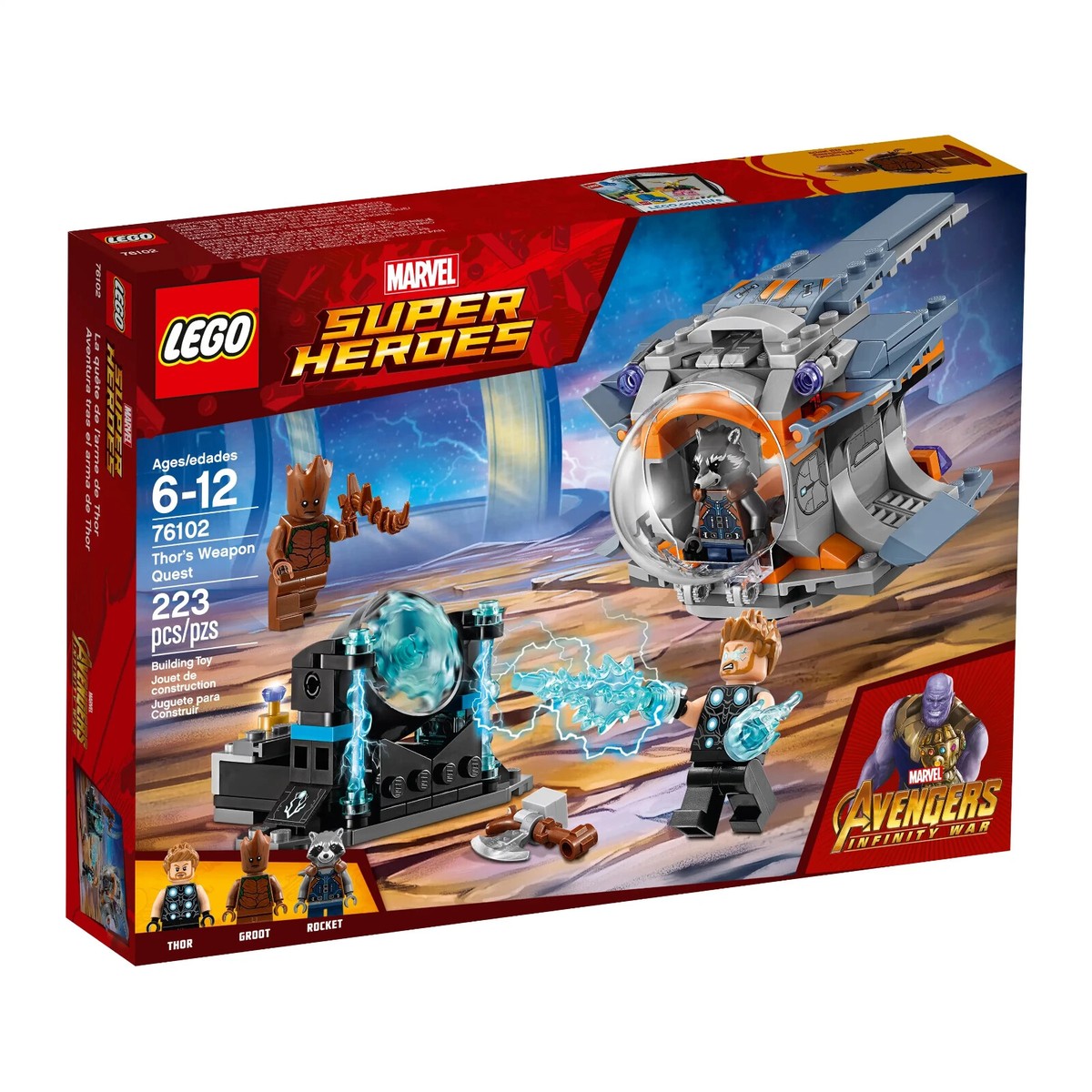 Lego Thor's Weapon Quest 76102 Super Heroes Minifigure Building