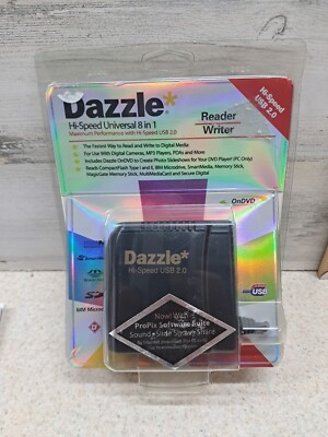 Dazzle Hi-Speed USB 2.0 Universal 8 in 1 Reader Writer DM-22000