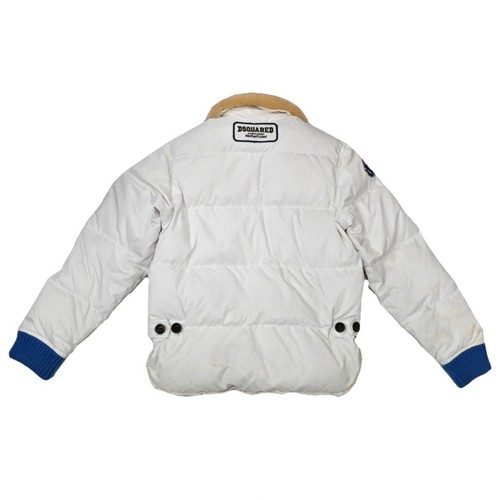 Dsquared down jacket Nylon Cotton White bule Model Twins From JAPAN Used - Picture 2 of 4