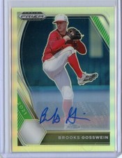 2021 Panini Prizm Draft Picks Base Auto Prizms Silver #124 Brooks Gosswein