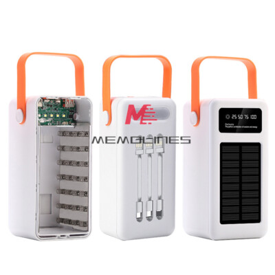 DIY Solar 28 Cells 18650 Battery Case 22.5W Fast-charging Mobile Power Bank Kit