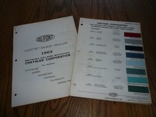 1962 1963 Chrysler DuPont Lucite Delux Color Chip Paint Sample - Vintage - 2 Yrs