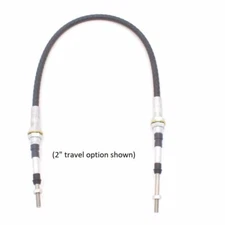 8 Series Push-Pull Cable, Bulkhead Hubs, M10x1.5 Rods, (choose travel option)