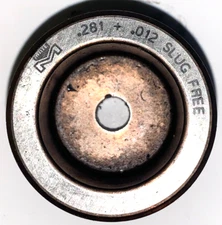MATE PRECISION ROUND DIE 0.281" + .012 SLUG FREE 1-1/2" OD 1-1/16" ID 1" WIDTH