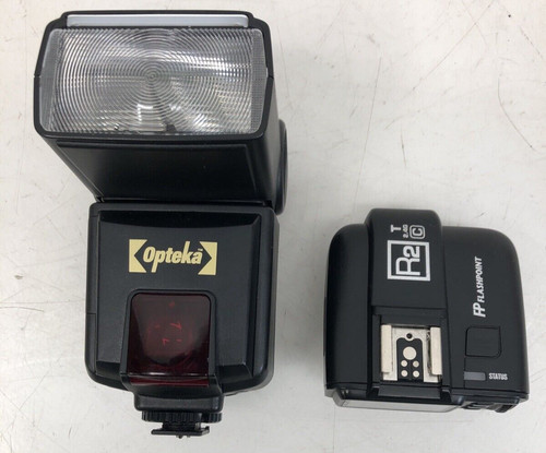 FP Flashpoint R2 T TTL 2.4G Wireless Receiver Canon with Opteka Flash