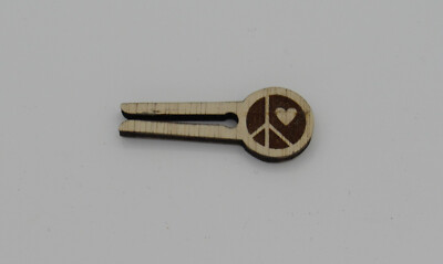 Peace and Love Oil Diffuser for Car- Wooden