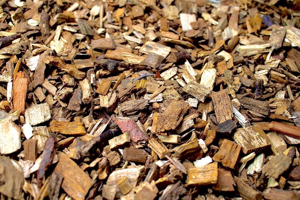 Hackschnitzel Holzhackschnitzel Mulch Garten Einstreu, Hochbeet