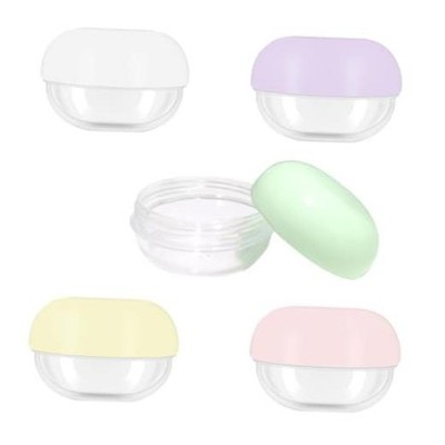 GAQWOK 5 Pcs Small Travel Containers - Convenient Travel Jars for Creams, 10ml