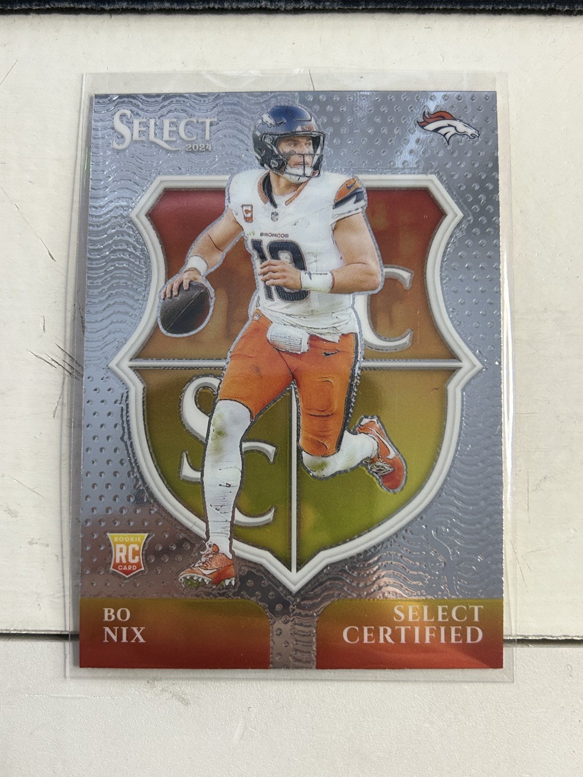 2024 Panini Select - Select Certified Rookies Bo Nix #4 (RC)