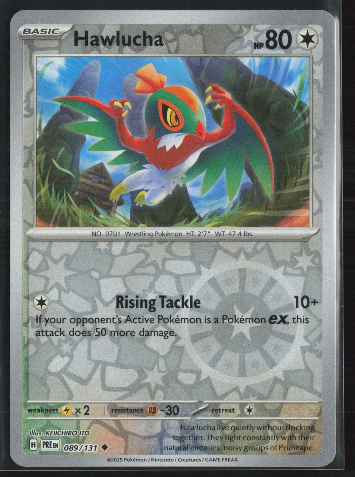 Hawlucha 89/131 Reverse Holo - Prismatic Evolutions - PTCG - NM