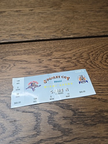 Florida Panthers 1996 Stanley Cup Finals Game N Ticket Stub Colorado Avalanche  - Bild 9 von 11