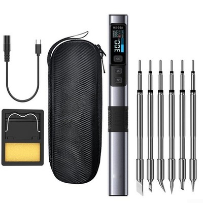 FNIRSI HS-02A Smart Electric Soldering Iron PD 100W Constant Temperature Kits