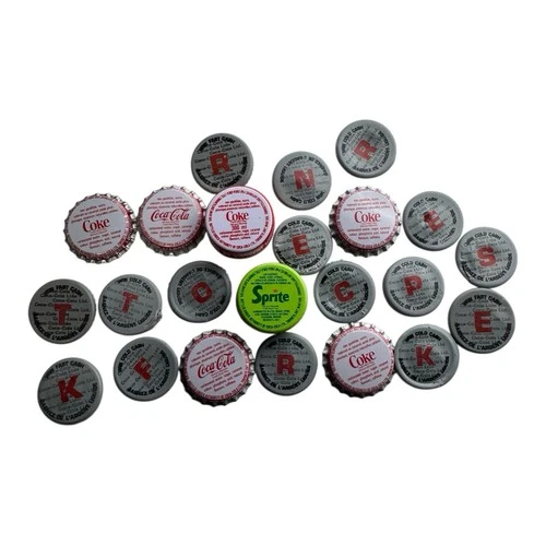 Vintage Coca-Cola Canada Win Cold Cash Letter Cap Lot  Coke Sprite 1980s