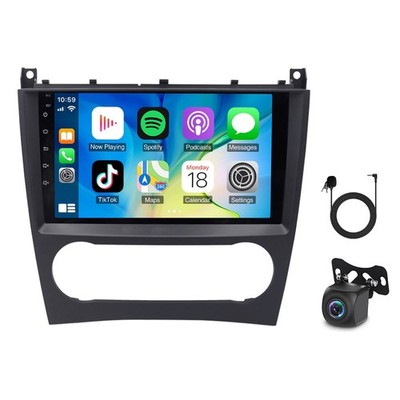 4+64GB Car Radio Stereo For Mercedes Benz C Class W203 CLK W209 GPS NAVI Carplay