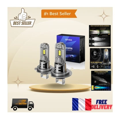 Ampoules H7 LED de 30000 Lumens Koyoso - Durée de Vie Prolongée de 30000 Heures - Photo 1/4