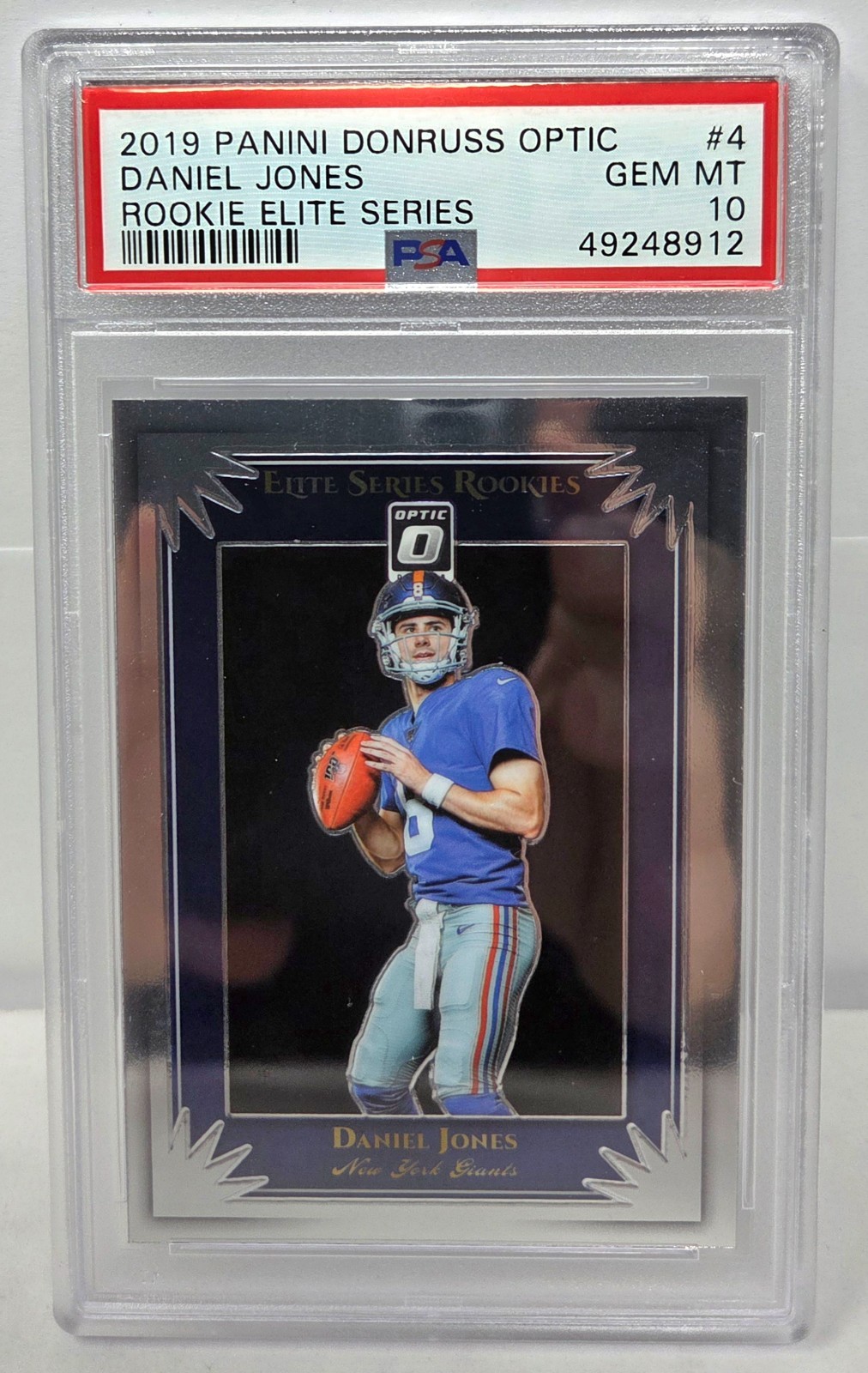 Daniel Jones Panini Donruss Optic Rookie Elite Series #4 Base