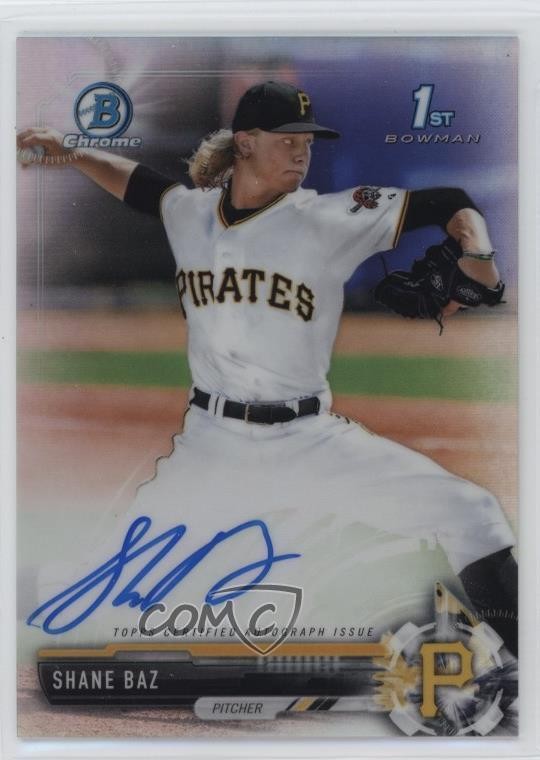 2017 Bowman Draft Chrome Draft Pick Auto Refractor /499 Shane Baz #CDA-SB Auto