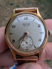 Rare ! Montre Mécanique Vintage A Remontage Manuel Pontiac Nageur Fonctionnelle