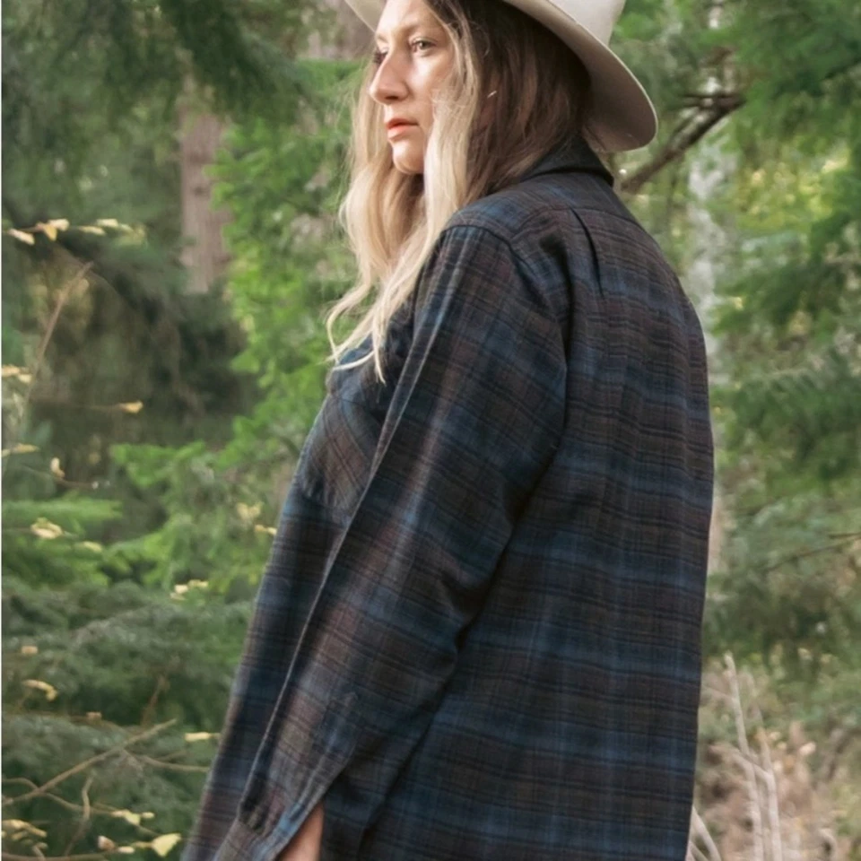 1960s PENDLETON S Board Shirt, Vintage Wool Plaid Shirt Button Down Boyfriend S - Image 4 of 4