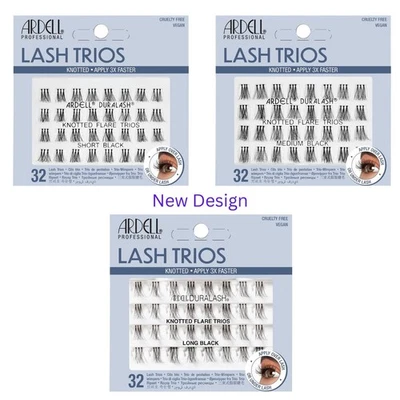 Pick Any Lot 10 ARDELL Trio Individual Flare Lashes Trios Knotted Flares - Image 1 of 2