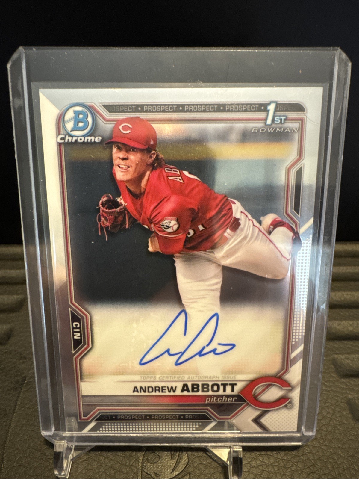 2021 Bowman Chrome 1st Andrew Abbott Auto