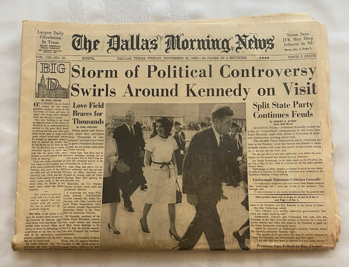 The Dallas Morning News November 22, 1963 Morning Addition