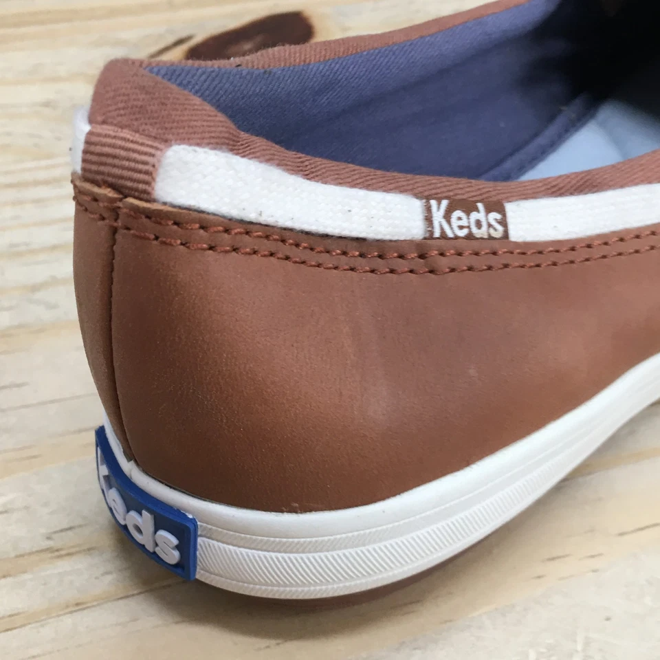 Keds Shoes Womens 8 Ortholite Boat Brown Lace Up Low Top Casual Comfort Flats - Image 4 of 4