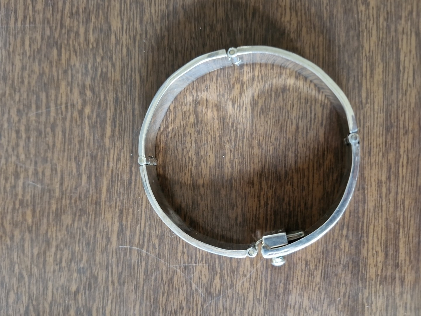 4 section abalone in lay solid bracelet  8" 9mm 3… - image 8