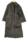 Womens Oh Hey Girl Black Trench Coat W/Slit At the Back SW120