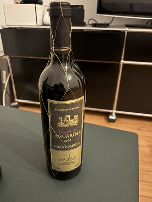Rotwein Spanien CASTILLO AGUARON Gran Reserva Carinena Jahrgang 2005 Rarität alt