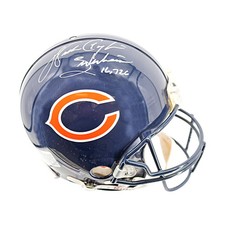 Walter Payton Bears Autographed Inscribed VSR-4 Authentic Helmet Beckett Auth