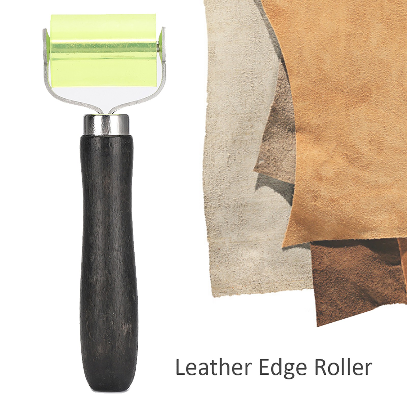 _Leather Edge Roller Hand Made Pressure Silicone Wheel Leatherworking