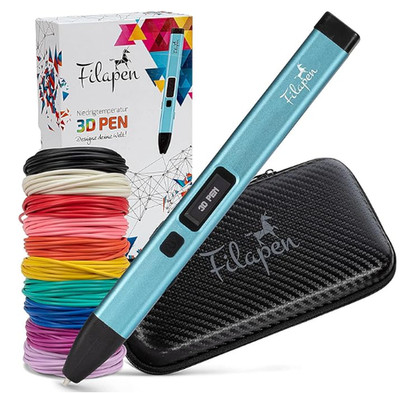 Filapen Premium 3D-Druckstift Set mit 250 PCL Filament-Sticks und Vorlagen