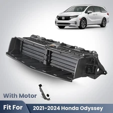 Front Radiator Grille Shutter For 2021-2024 Honda Odyssey Air Intake W/ Motor
