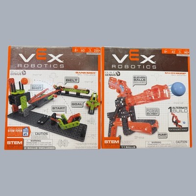 2 PACK HEXBUG VEX ROBOTICS BANKSHOT BALL CHALLENGE & SWITCHGRIP BALL SHOOTER NEW
