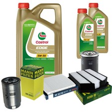 INSPEKTIONSKIT FILTER CASTROL 7L ÖL 5W30 für KIA Carens III UN 2.0 CRDi 135