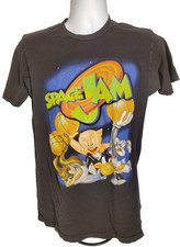 Space Jam Looney Tunes T-Shirt Tune Squad Bugs Daffy Taz Porky Men Size Medium