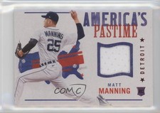 2022 Panini Chronicles America's Pastime Swatches Red Matt Manning #APS-MM qf6