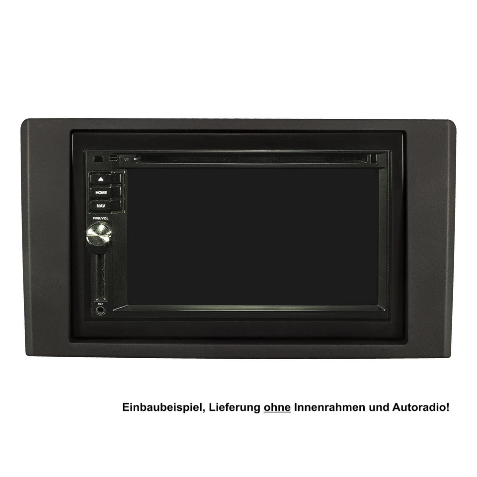 Doble embellecedor de radio DIN para Iveco Daily 2007-2014 marco negro automó... - Imagen 3 de 4