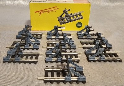 NOS Fleischmann HO Scale 10 x 1588 Vintage Buffer Stop Track Bumpers W Germany