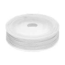 Trim Cord Rope 2mm Nylon Twisted Braid Trim Rope 0.08" 14 Yards White