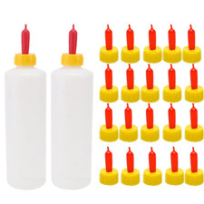 25-Piece Goat Feeding Kit with Pritchard Nipples and 400ml Bottles